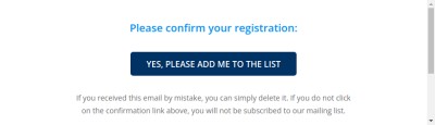 Please confirm your registration
