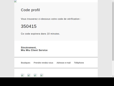 Confirmation de votre nouveau compte