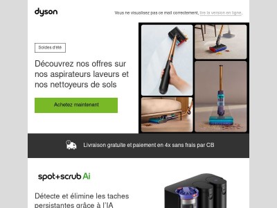 Soldes d'été: offres nettoyeurs de sols