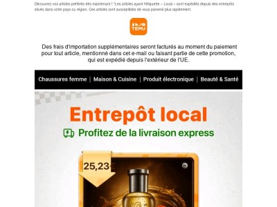 Entrepôt de France | Livraison accélérée
