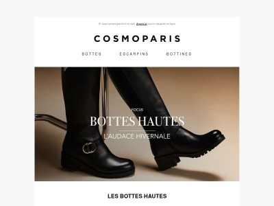 Bottes hautes : l’audace hivernale signée Cosmoparis