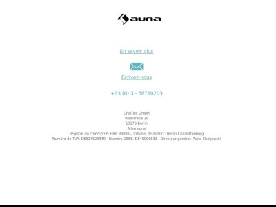 Bienvenue en tant que chez Auna.fr