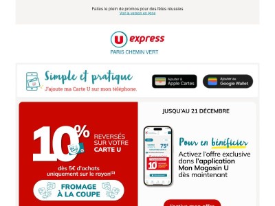 👉 À activer vite : vos 10% sur le rayon Fromage à la coupe