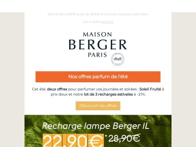 Découvrez nos offres spéciales valables cet été ! 🧡
