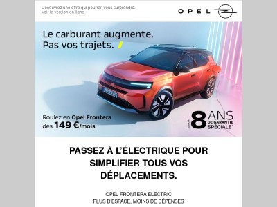 Red Bull. Opel Frontera. Même esprit d’aventure.