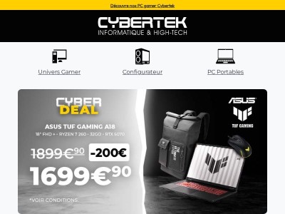 ⚡Le Cyberdeal de la semaine signé Asus