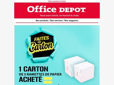 PAPIER & CARTOUCHES EN PROMO