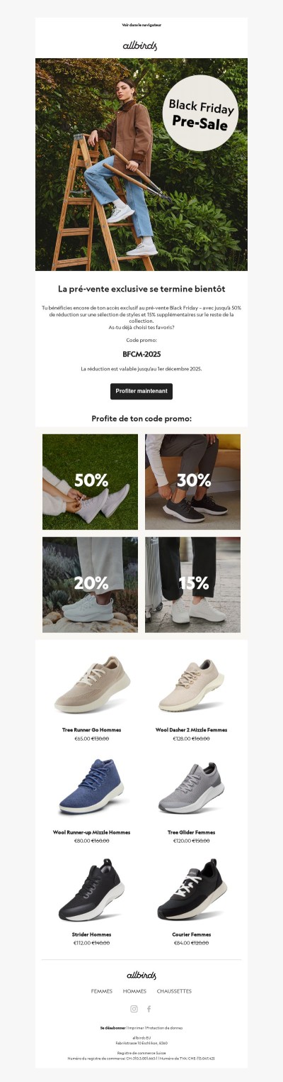 Plus que pour une durée limitée : ton accès au pré-vente