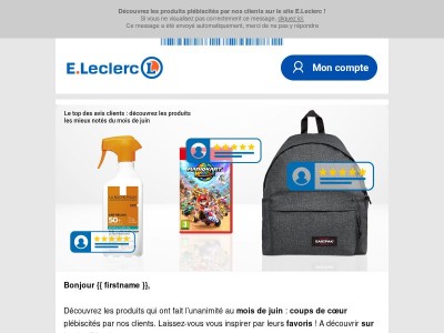 Les produits favoris de nos clients en juin ⭐