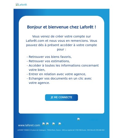 [Laforêt] | Nouvelle inscription