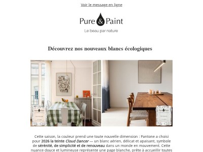 La couleur de l'année 2026 chez Pure & Paint💭