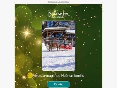 Vivez la magie de Noël chez Belambra ✨
