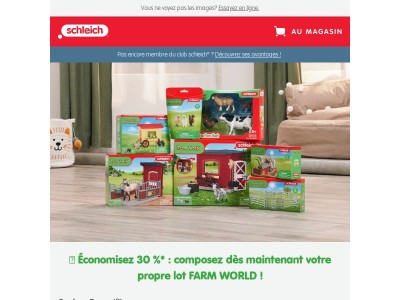 🐄 Économisez 30 %* : composez dès maintenant votre propre lot FARM WORLD !