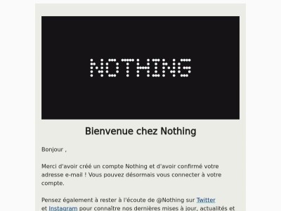 Bienvenue chez Nothing!