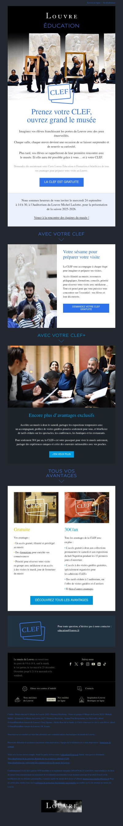 Et si la CLEF du musée était entre vos mains ?