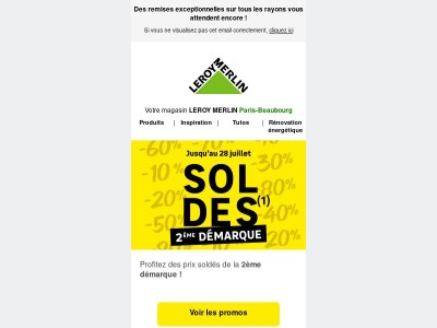 Soldes : deuxième démarque !