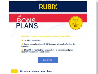 Plus qu'une semaine pour nos bons plans !