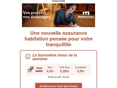 La nouvelle assurance habitation Meilleurtaux : pensée pour votre tranquillité