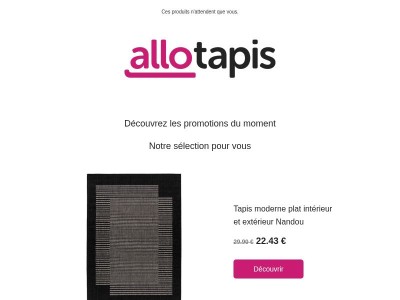 {{ lastname }}, des promotions rien que pour vous