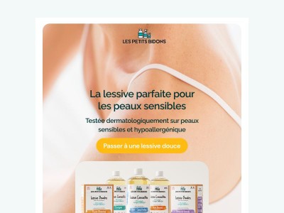 Peau sensible ? Ne négligez pas votre lessive