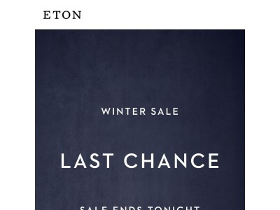 Last Chance: Sale Ends Tonight