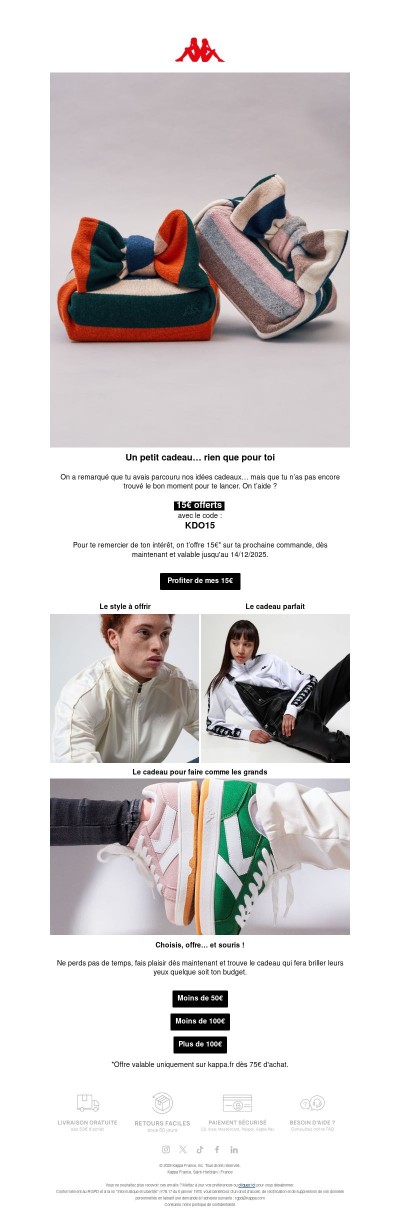 15€ offerts pour te faire plaisir !