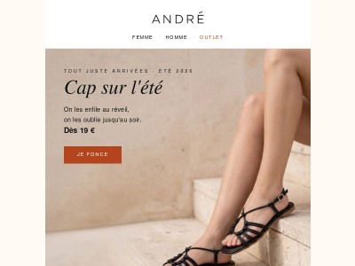 L'été aux pieds, à prix Outlet