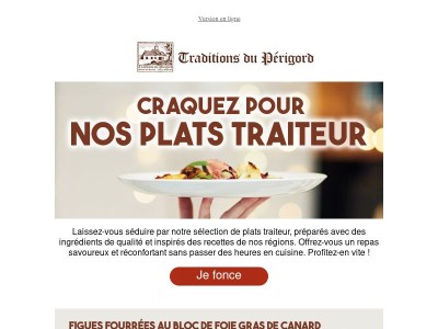 Savourez nos plats traiteur à prix fondants