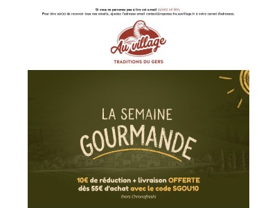 10€ de réduction + la livraison OFFERTE
