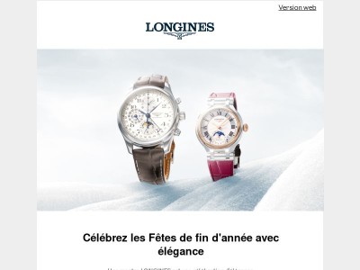 Vivez la magie des Fêtes avec Longines
