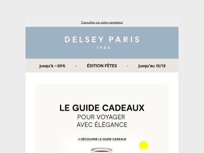 Le guide cadeaux DELSEY PARIS ✨