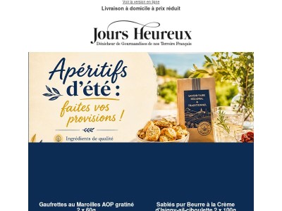 Préparez vos apéritifs d'été avec nos délicieux biscuits