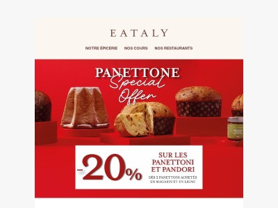 La grande offre Panettone arrive demain 🎄 –20% vous attend !