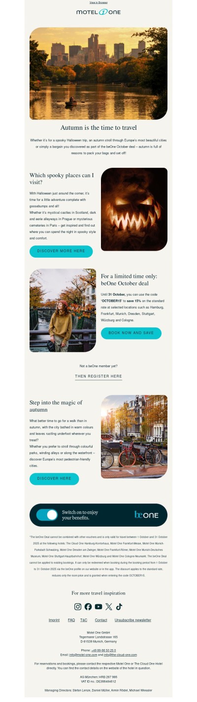 Autumn is now in full swing and it’s the time to travel, save & discover! 🍂