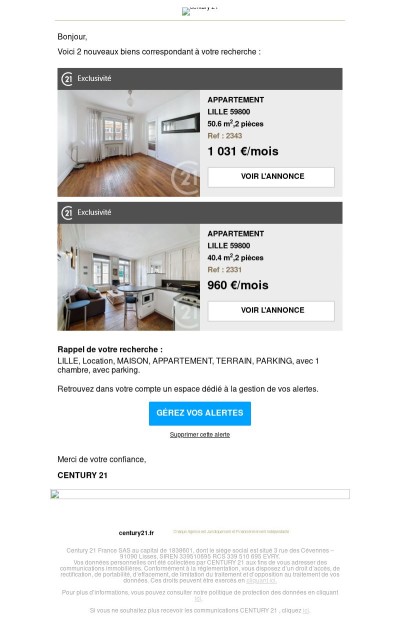  2 biens correspondant à votre recherche  