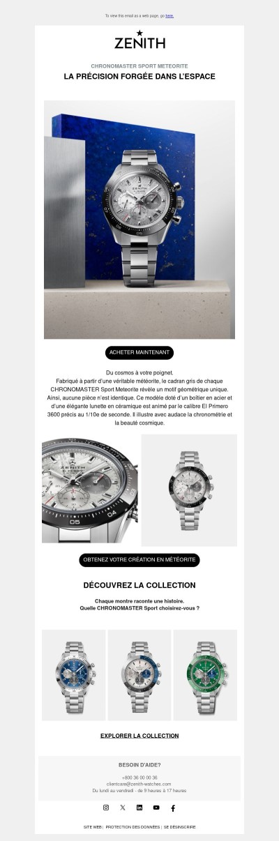 Un fragment du cosmos à votre poignet.