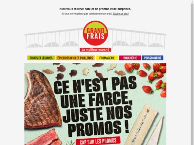 Votre déclaration d’impôt est disponible… Poisson d’avril, c’est Grand Frais !