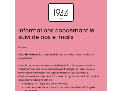 Information importante concernant nos e-mails