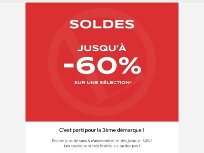 🔥 3ème démarque, encore plus de produits à -60% !