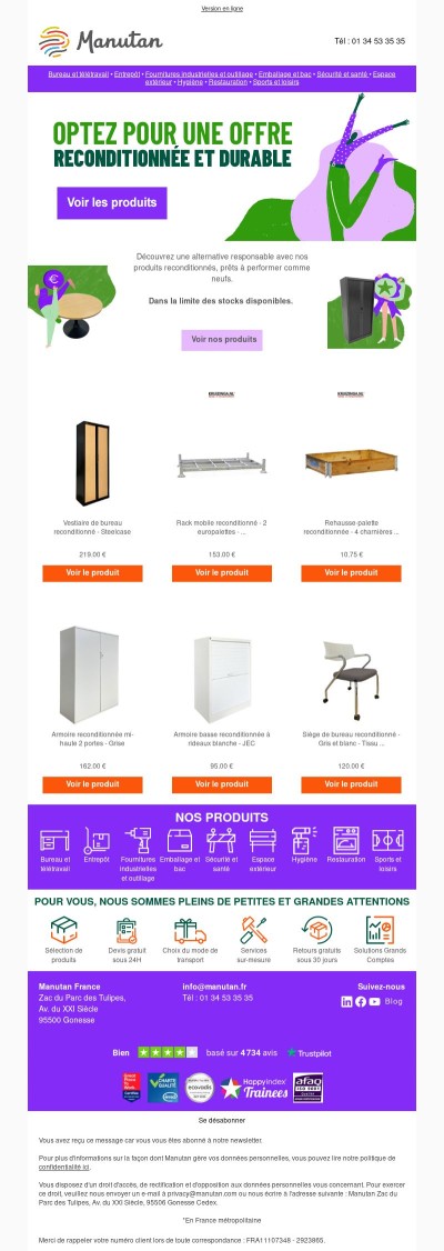 Faites le choix du reconditionné avec Manutan