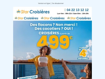 ❄️ Offre Évasion d’Hiver avec Costa : cap sur le soleil !