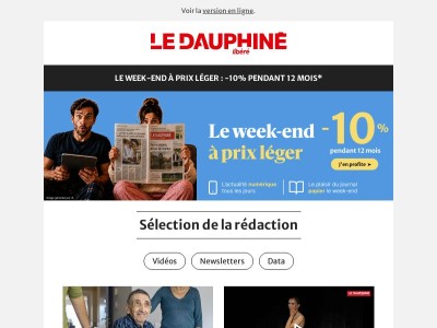 −10% pendant 1 an : le week-end à prix léger 🗞️
