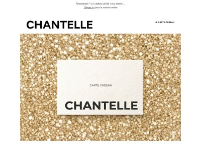 Carte cadeau : le plaisir de choisir.