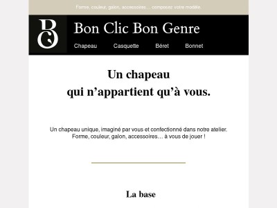 Un chapeau à votre image 🎩