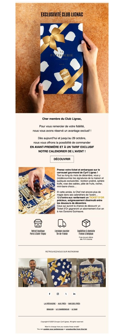 CLUB LIGNAC - Le Calendrier de l'Avent en exclusivité 🎁