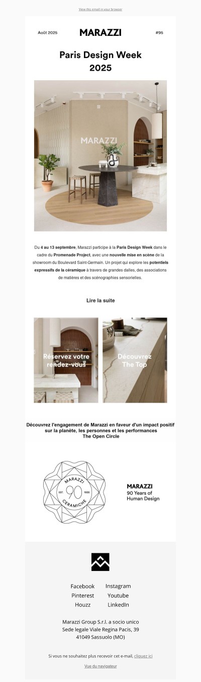 Design, matière et innovation : Marazzi vous attend à la Paris Design Week