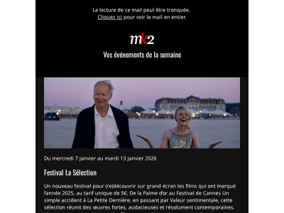 Vos évènements de la semaine 