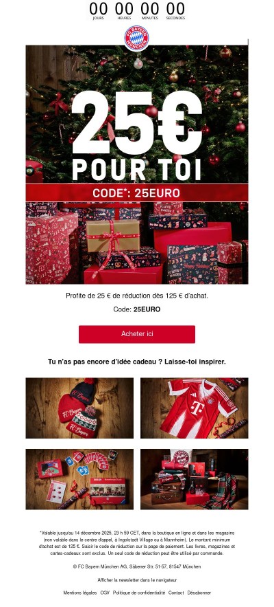 Aujourd'hui seulement : 25 € de réduction 😮