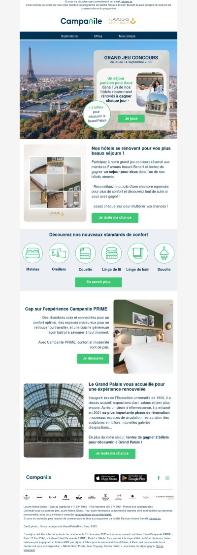 🎁 Tentez de gagner un séjour parisien pour 2