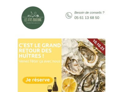 🦪 Les huîtres font leur grand retour !